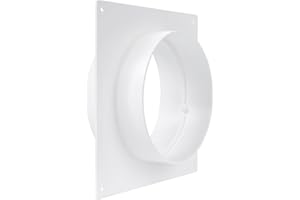 REPA MARKET 125mm Flangia connettore condotto in plastica dritta flangia tubo per riscaldamento raffreddamento sistema di ventilazione 125mm