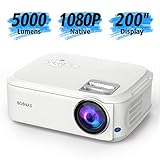 【Gute Konnektivität】Mit dem integrierten HDMI- (x 2), VGA-, AV-, USB- (x 2), Kopfhörer-Anschluss und SD-Kartensteckplatz sowie dem enthaltenen AV- & HDMI-Kabel, ist dieser Beamer die perfekte Lösung für eine Vielzahl von Eingängen, u. a. für TV-Stick/Box, PS3/PS4, X-Box One, Wii, PC, Smartphone, Tablet, Laptop, DVD-Player, SD-Karte und USB-Stick.