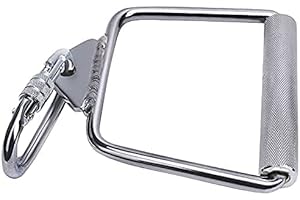 XYZDOUBLE Poignée Parallèle Musculation, Barre Triceps Biceps, LAT Tie Bar, Une Poignée, Poignees|Tractions,avec 1 Mousqueton pour Musculation Fitness à Domicile Ou en Salle