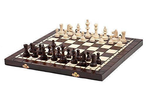 7.6cm 1 - Jeu D'échecs En Bois Backgammon Jeu Dames - LARGE