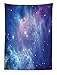 Produktbild Abakuhaus Weltraum Wandteppich Weltraum Wolken Galaxie Nebula Big Bank Sterne Sonne Alpha Centauri Illustrationaus Weiches Mikrofaser Stoff 110x150cm Für den Wohn und Schlafzimmer Druck Meeresblau