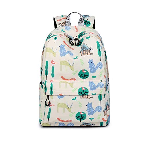 Preisvergleich Produktbild ZHANGQIAN Wasserdichter Freizeit Student Rucksack Niedliche Musterschule Buch Tasche Für Mädchen (Eichhörnchen)