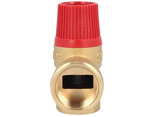Membran Sicherheitsventil für geschlossene Heizungsanlagen 3 bar, bis 50 kW, E 1/2″ – A 3/4″ - 3