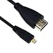 Produktbild Cyond High Speed Micro HDMI/HDMI-Kabel 1,5 m 1080P HD, vergoldeter Stecker - High Definition Video (bis zu 4K Auflösung) - Typ D bis Typ A - Unterstützt 3D und Audio-Backhaul für Tablet-PCs (schwarz)