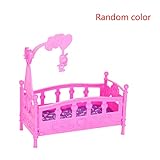 Casa de muñeca mini-cama está hecha principalmente de plástico, que es daño a la piel de los niños