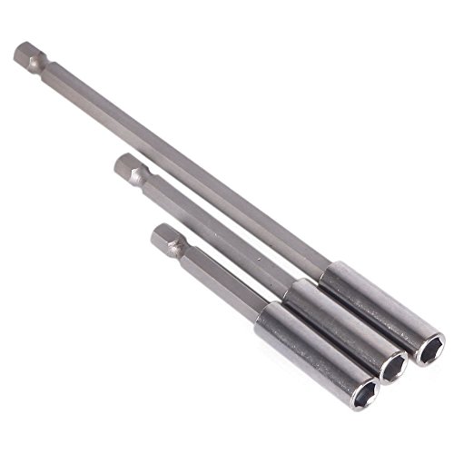 Beetrie Magnetische Bohrer Verlängerung Halter 1/4 hex-shank Quick Change 6.35mm Hex Power Tools 75m 100mm 150mm 3 tlg
