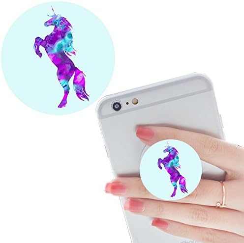 clips &amp; stands Smart phones and Tablets hobby Bracket Expanding Stand Grip pop Multi-function Mounts and Mount cellular iphone ipad Holder for automobiles socket Collapsible blue unicorn white galaxy