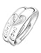 Produktbild Summens 2st Ringe Schmuck Verlobungsringe 925 Sterling Silber Ewige Liebe Herz Ringe Verstellbare Paarring