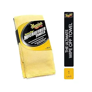 MEGUIARS Supreme Shine Thick Deep Microfibre Dual-Sided Washable High Absorbent Car Cleaning Towel (X2010EU)