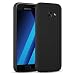 Produktbild JAMMYLIZARD Silikonhülle für Samsung Galaxy A3 2017 | Ultra Slim Handyschale 0.8mm Skin Case Hülle [Jelly Back Cover] Schutzhülle aus mattem TPU-Silikon, Schwarz
