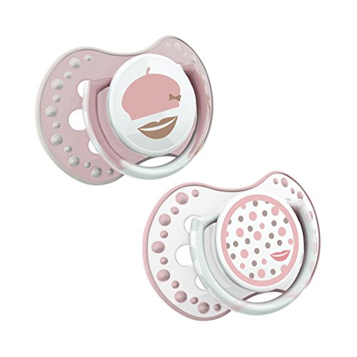 Lovi Succhietto calmante 3-6 mesi, 2 pz, colori e motivi assortiti