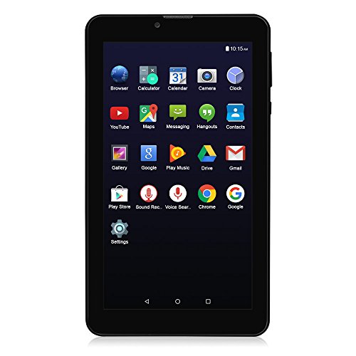 Leaning Tech 7 pulgadas mt8321 Quad Core 1,3 GHz Android 6.0 1 + 16GB 1024 x 600 Dual Cámara * IPS pantalla 3 G * móvil llamada Phablet Tablet Pc Pad Bandeja también para niños negro negro