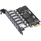 Alfais 4899 PCI-E Express 7 Port USB 3.0 Kart Hub &Ccedil;oklayıcı &Ccedil;oğaltıcı