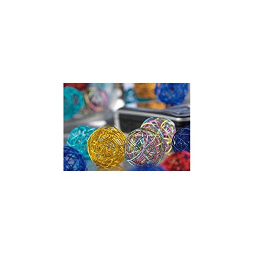 Drahtbälle Set 10-tlg. weiß (Klarsichtbox 1000 ml), Drahtkugeln weiß, Tischdeko, Deko für Hochzeit, Tischdekoration, Tischdeko - 4