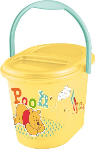 OKT Kids 11800208054 Nappy Bucket Winnie The Pooh Honey Yellow