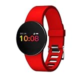 Kisshes Fitness Armbanduhr Tracker Frauen Männer Aktivitätstracker mit Kamera Herzfrequenz Schrittzähler Schlafmonitor, IP68 Wasserdicht Smartwatch für Andriod und IOS, Uhr Stoppuhr Pulsmesser