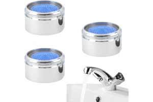 COMIOKE Mousseur Robinet M22,Aérateur De Filtre,3 Pièces Filtre Robinet, Aerateur Robinet Economie Eau,Mousseur M22,Mousseur Mitigeur Baignoire,Aérateur De Robinet,Economiseur D'eau,Mousseur Robinet Cuisine