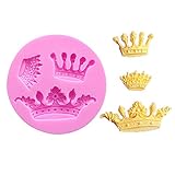 Größe: 6,7 cm * 1 cm Vektenxi Haltbare Silikon Backform Krone Schokolade Fondantform Seife Formen Silikon Backformen