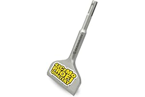 RABENBURG Scalpello per piastrelle - scalpello SDS plus 165x75 mm largo e angolato, scalpello piatto per trapano a percussione - utensile professionale per la demolizione