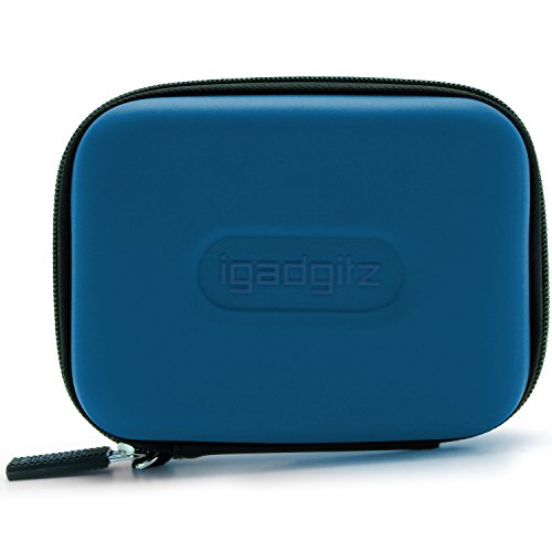 igadgitz Blau EVA Hart Tasche Schutzhülle für Western Digital My Passport Ultra, Ultra Metal, Air, Mac, X & WD Elements 500GB 1TB 2TB 3TB Tragbare Externe Festplatte Etui Case Cover - 3