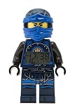 LEGO Ninjago 9009297 Hands of Time Jay Kinder-Wecker mit Minifigur und Hintergrundbeleuchtung,blau/schwarz,Kunststoff,24 cm hoch,LCD-Display,Junge/M�dchen,offiziell - Lego