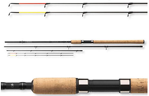 Daiwa Black Widow Feeder hasta 150 g  Caña, Unisex Adulto, 3,90m