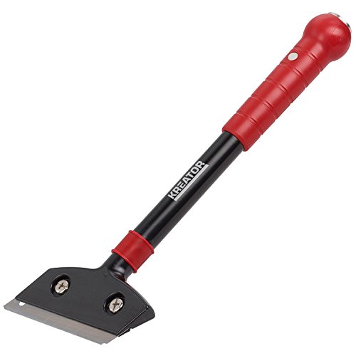 Handlicher Schaber Glasschaber Farbschaber Fensterschaber Ceranfeldschaber von KREATOR mit Softgriff 18mm