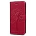 Produktbild Mlorras Hülle für Samsung Galaxy M20, Geprägter Eulenbaum Leder Handyhülle Klappbares Brieftasche Schutzhülle Wallet Case Cover mit Integrierten Kartensteckplätzen