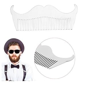 ducomi® Magic The Homme Irrésistible – Stainless Steel Form of Moustache and Beard Comb Wallet for Cash and Credit Cards – The Essential For The Man Combination of Success Purple - Image 4
