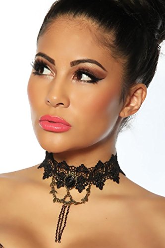 Preisvergleich Produktbild Gothic-Collier Collier schwarz, Größe Atixo:OS