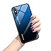 Produktbild Hülle für iPhone X XS,Handyhülle iPhone XS MAX Glashülle [Ultra Hybrid Silikon TPU mit Gradient 9H Panzerglas] iPhone XR Case Cover Tasche Schale Kratzfeste Schutzhülle für iPhone XR(iPhone XR, 7)