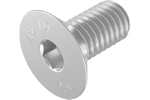 Tornillo avellanado SECCARO M10 x 20 mm, acero inoxidable V2A VA A2, DIN 7991 / ISO 10642, hexágono interior, 20 piezas