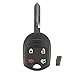 Produktbild JenNiFer 4 Button Car Key Keyless Entry Remote Fob and Transponder Chip 63 for Ford for Lincoln