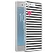 Produktbild Eouine Sony Xperia X Compact Hülle, Schutzhülle Silikon Transparent mit Muster Motiv [Ultra Dünn] Handyhülle Personalisiert Weich TPU Bumper Case Backcover für Sony Xperia X Compact (Streifen Schwarz)