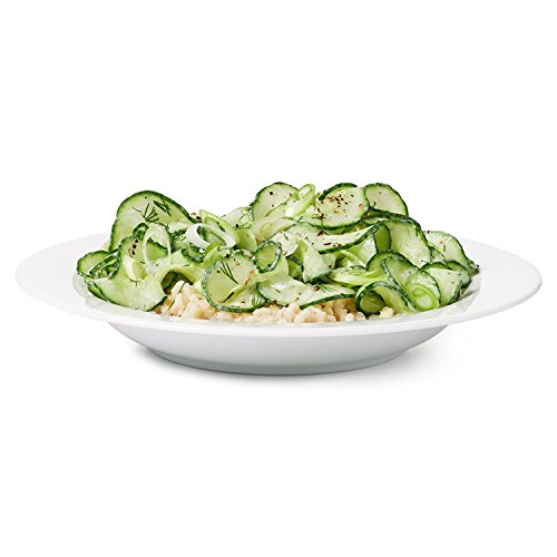 Premium 2 Klingen Spiralschneider Hand für Gemüsespaghetti kartoffel – mit BÜNDEL Kochbuch und enthält die Bürste für die Reinigung – FabQuality Zucchini Spargelschäler, Gurkenschneider, Gurkenschäler, Möhrenreibe Möhrenschäler, Gemüsehobel - 7