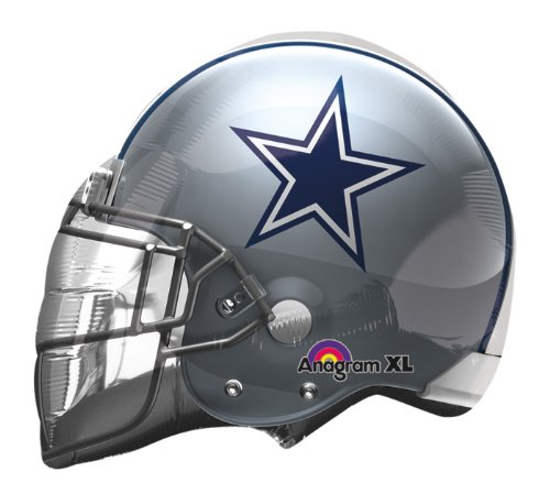 Loftus Dallas - Casco de cowboys (tamaño XL, 21", forma de Mylar Birthday, NFL)