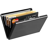 KEQAR Metal Card Holder with RFID Blocking, Card Holder for Men and Women, Card Holder with 10 Compartments, RFID and NFC Pro