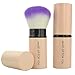 Avitalk Professional Retractable Blush Brush Kabuki Blusher Makeup Brush, Perfect for Travel - Purple