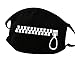 Unisex Fashionable Anti-dust Solid Cotton Earloop Face Mouth Mask with Cool Pattern Suitable for Outdoor (Zipper Pattern)