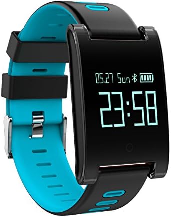 Smart Jiameiyi Fitness Watch Smart Watch Activity Tracker Fitness and Wellness Activity Tracker with Heart Rate Monitor – Pedometer, Sleep Monitor, SMS Call Reminder for Android and iOS, blue
