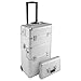 Produktbild anndora Aluminium Koffer 2 Rad Trolley Pilotenkoffer + Verschlussdeckel - Silber