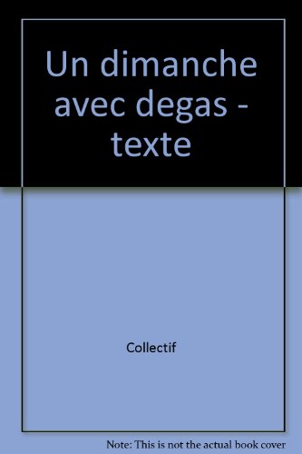 couverture de : Un dimanche avec Degas