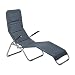 Produktbild Relaxdays Bäderliege klappbar grau, Metall, Kunststoff Textil, HxBxT: 110 x 75 x 135 cm, Garten, Kippliege, anthrazit
