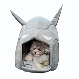 QHYY Batman Forme Couchette Amovible Hiver Chaud Pet Sommeil Sac Respirant Dog et Cat House,B,50 * 50 * 52cm