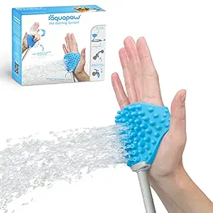 Aquapaw Pet Bathing Tool with 2-in-1 Shower Sprayer and Scrubber and Bath Tub, 1 Piece