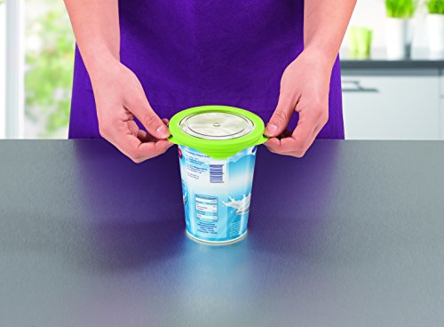 GOURMETmaxx 06227 Aufbewahrungsschüssel-Set | Aufbewahren, Einfrieren, Aufwärmen, Transportieren| 10-teilig | Kunststoff | Grün/Transparent - 8