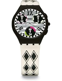 Swatch SUYB118 - Reloj unisex de cuarzo, correa de piel color varios colores