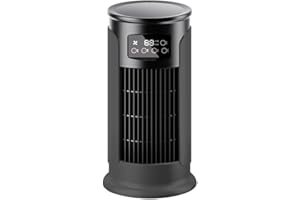 Climatiseur Mobile Rafraîchisseur d'Air Amélioré, Mode Vent Froid, Télécommande, Minuteur, Oscillation, Idéal pour la Maison et le Bureau (Gris Foncé)