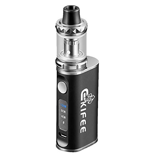 Yeleo Trosetry Cigarettes Électroniques Kit Complet, 100W BOX MOD Batterie Intégrée de 2000mAh Batterie+Top Fill Atomiseur 3ml, Sans Nicotine(nero)