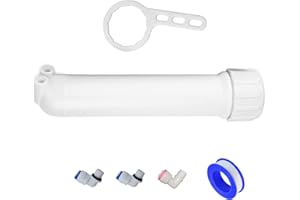 HUINING Carcasa de membrana RO para membrana de ósmosis inversa residencial Filtro de agua Cartrige Reemplazo para el hogar Sistema de filtración de agua potable Hogar